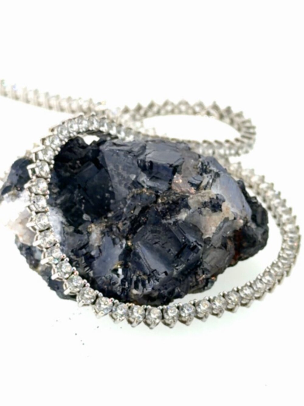 Sterling silver and Cubic Zirconium necklace